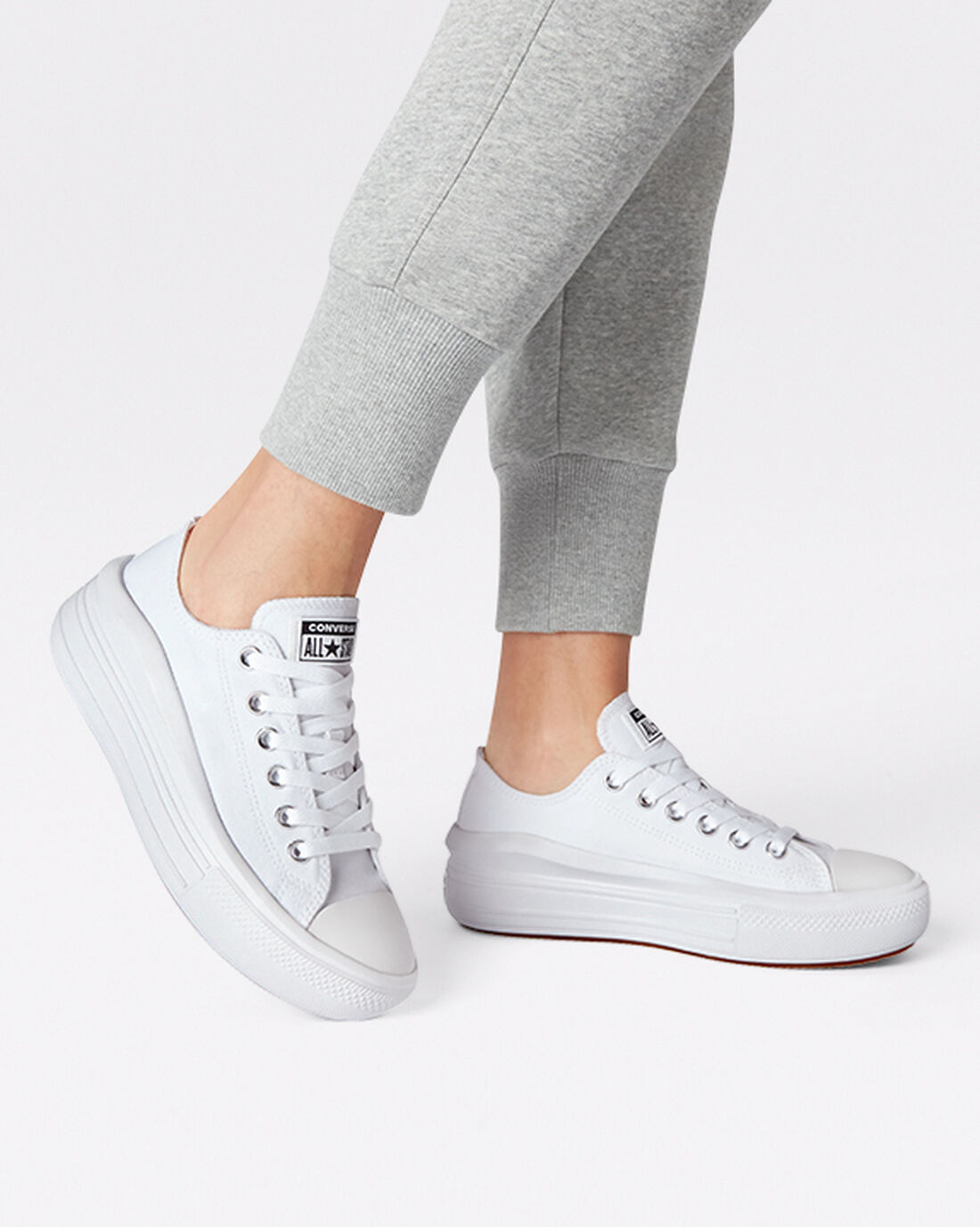 Converse Chuck Taylor All Star Move Női Tornacipő Fehér | HU56479