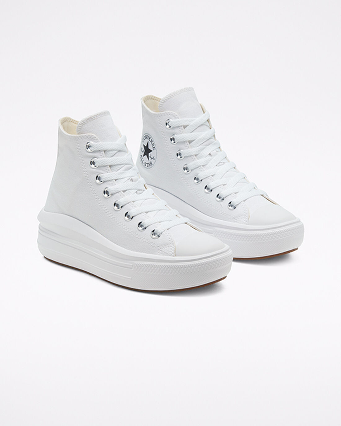 Converse Chuck Taylor All Star Move Női Magasszárú Cipő Fehér/Bézs Fehér/Fekete | HU94073