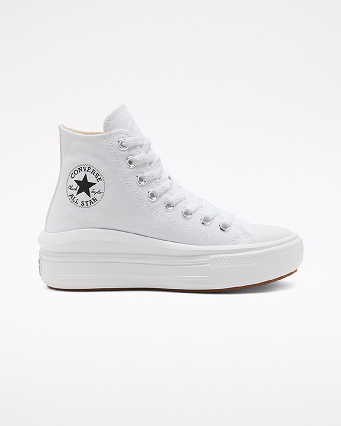 Converse Chuck Taylor All Star Move Női Magasszárú Cipő Fehér/Bézs Fehér/Fekete | HU94073