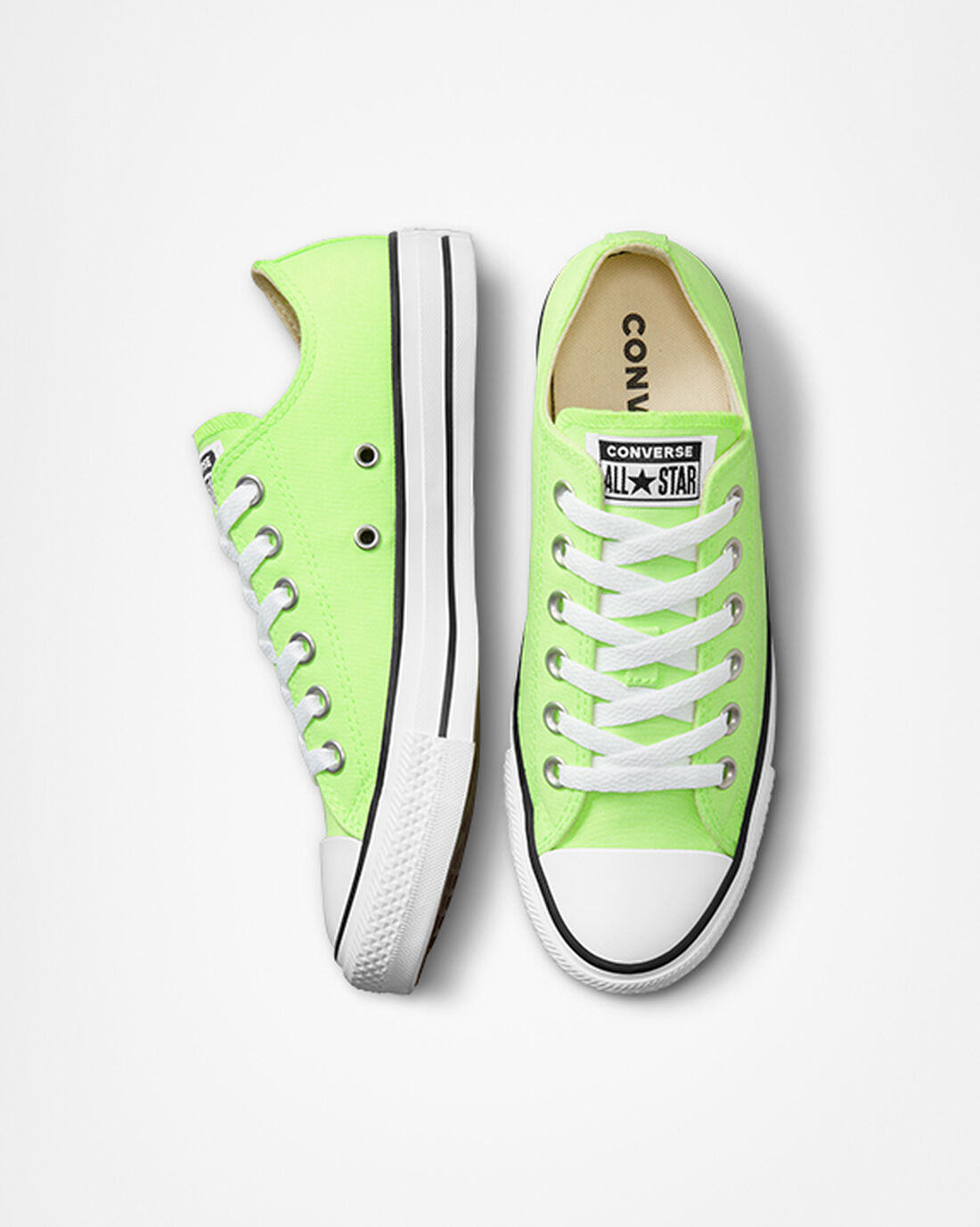 Converse Chuck Taylor All Star Neon Férfi Tornacipő Zöld/Fehér/Fekete | HU25901