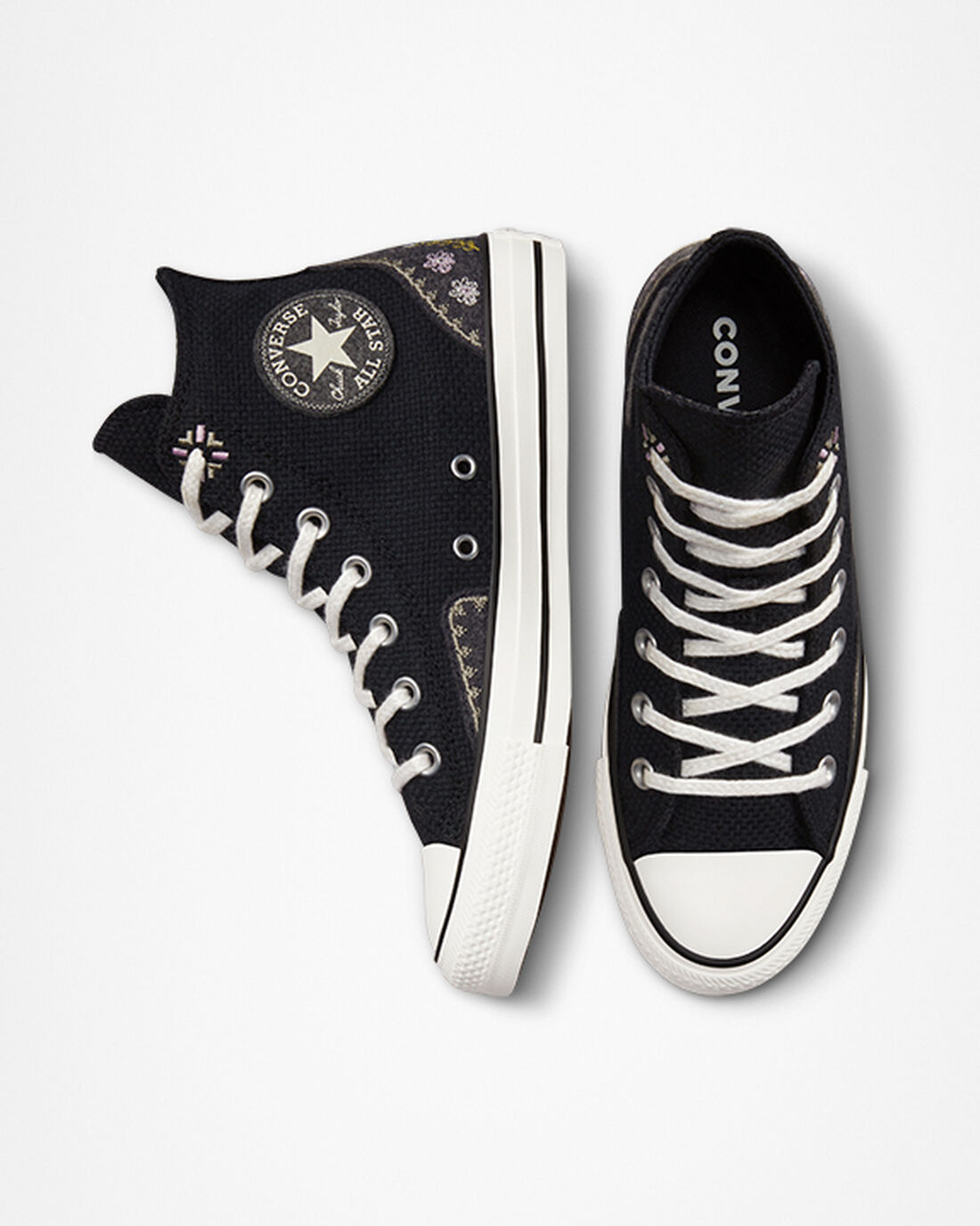 Converse Chuck Taylor All Star Női Magasszárú Cipő Fekete/Rózsaszín | HU25149