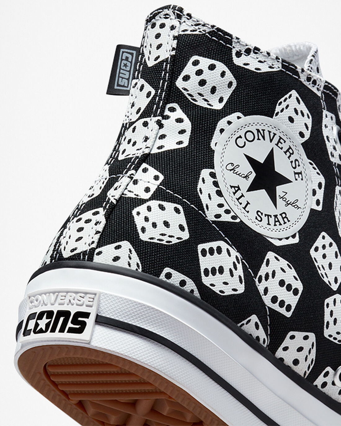 Converse Chuck Taylor All Star Pro Dice Női Deszkás Cipő Fekete/Fehér | HU57691