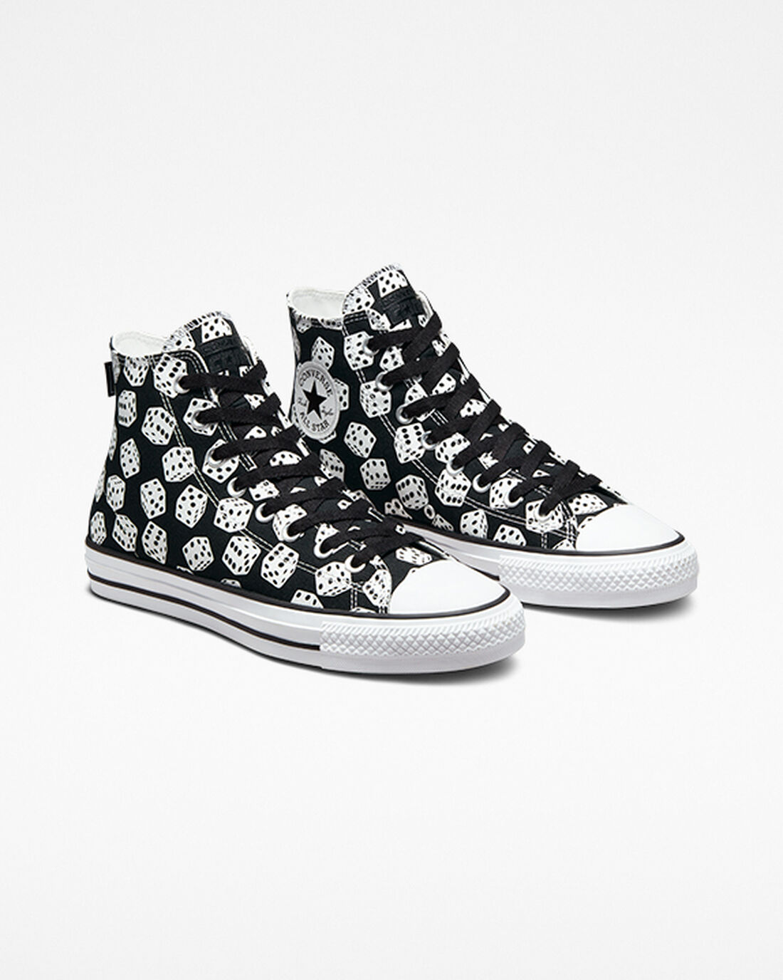 Converse Chuck Taylor All Star Pro Dice Női Deszkás Cipő Fekete/Fehér | HU57691