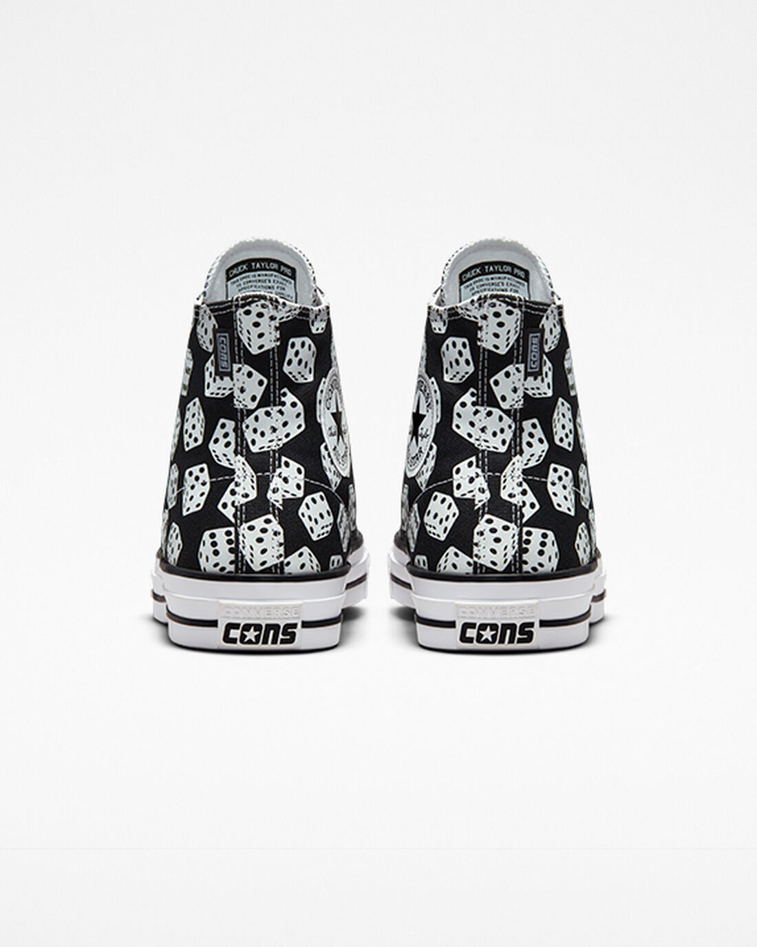 Converse Chuck Taylor All Star Pro Dice Női Deszkás Cipő Fekete/Fehér | HU57691