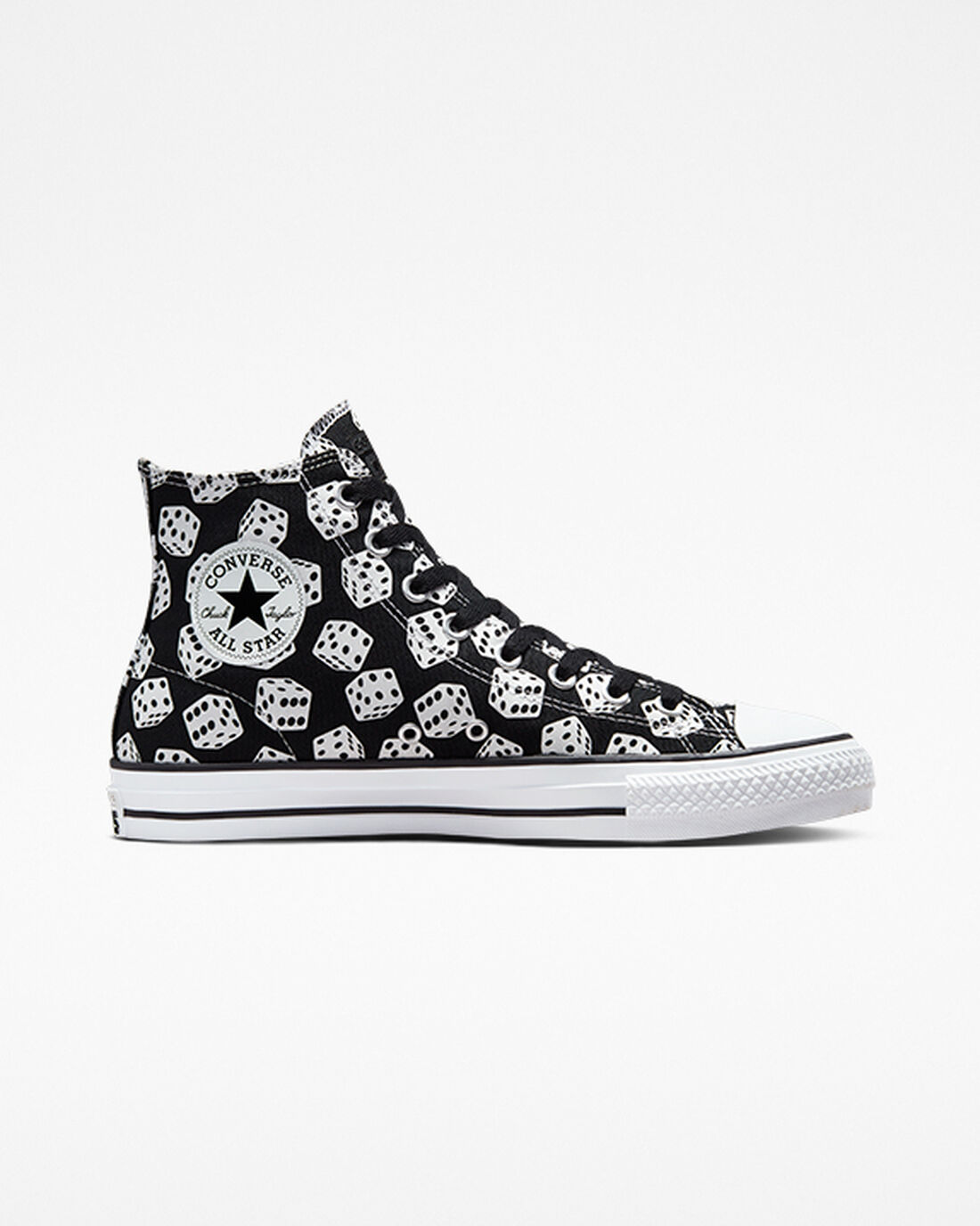 Converse Chuck Taylor All Star Pro Dice Női Deszkás Cipő Fekete/Fehér | HU57691