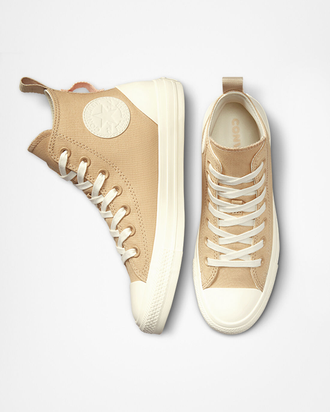 Converse Chuck Taylor All Star Tonal Vászon Női Magasszárú Cipő Bézs | HU64210