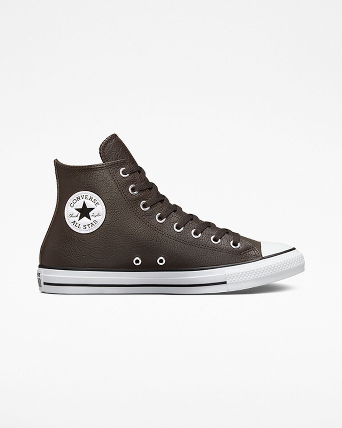 Converse Chuck Taylor All Star Tumbled Bőr Férfi Magasszárú Cipő Barna/Fehér/Fekete | HU50432