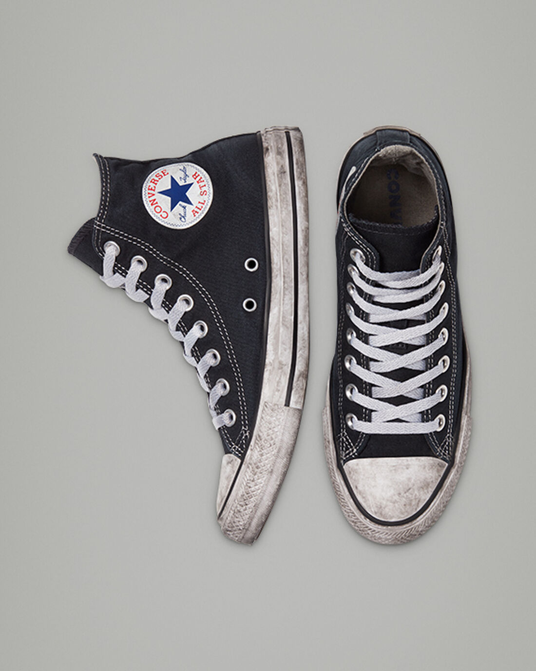 Converse Chuck Taylor All Star Vászon Smoke Férfi Magasszárú Cipő Fekete/Fehér | HU05867