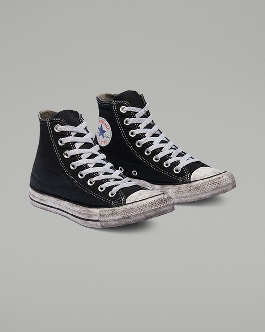 Converse Chuck Taylor All Star Vászon Smoke Férfi Magasszárú Cipő Fekete/Fehér | HU05867