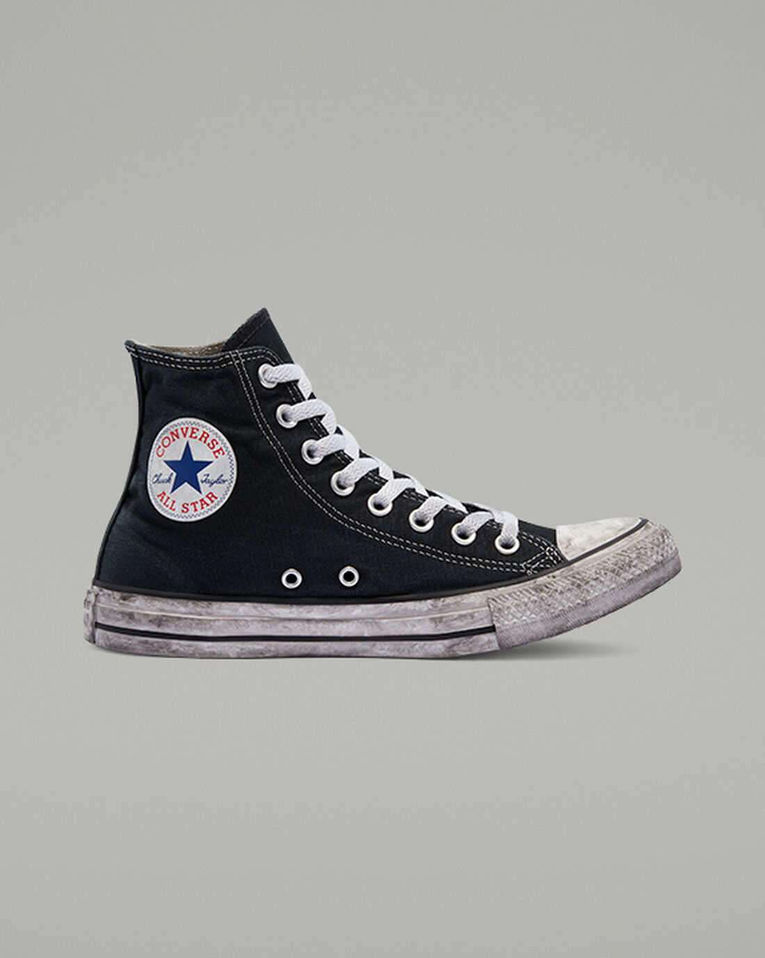 Converse Chuck Taylor All Star Vászon Smoke Férfi Magasszárú Cipő Fekete/Fehér | HU05867