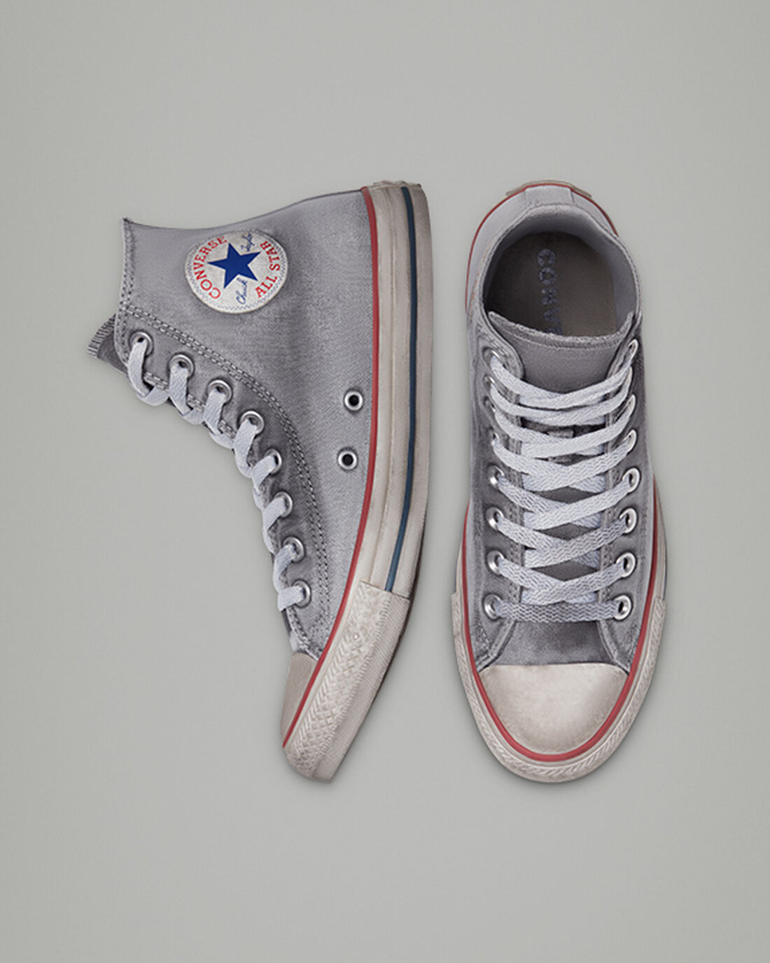 Converse Chuck Taylor All Star Vászon Smoke Férfi Magasszárú Cipő Szürke/Fehér | HU54206