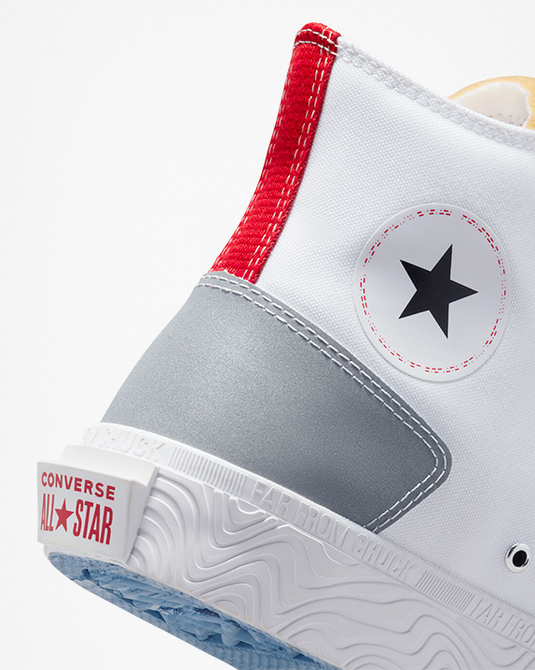 Converse Chuck Taylor Alt Star Reflective Shine Férfi Magasszárú Cipő Fehér/Piros/Kék | HU16748