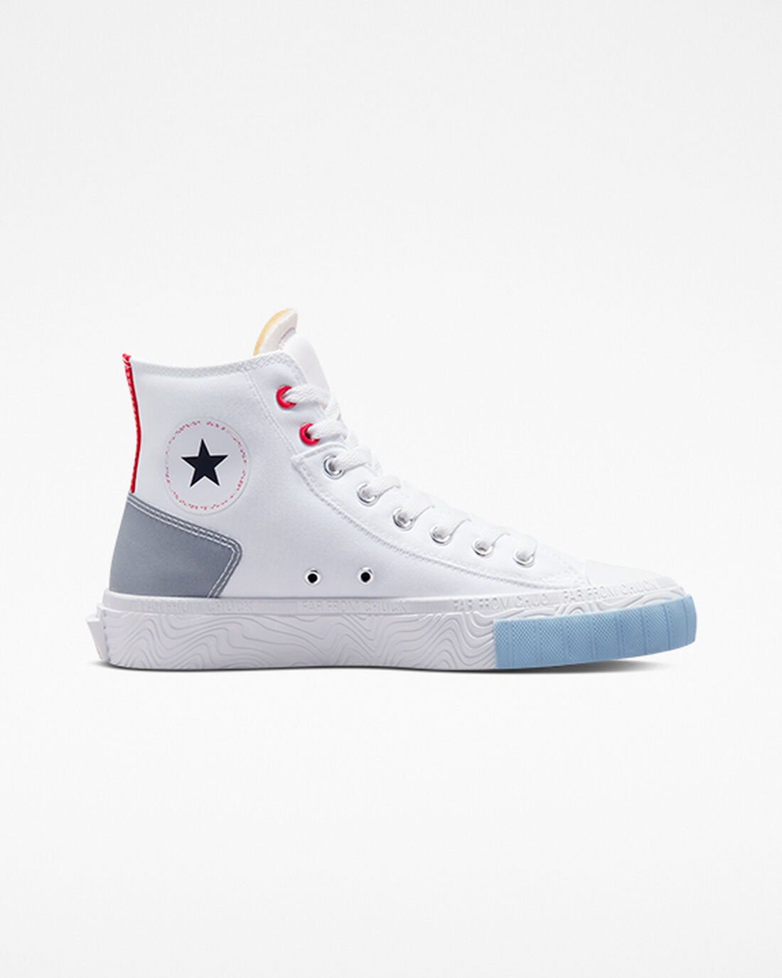 Converse Chuck Taylor Alt Star Reflective Shine Férfi Magasszárú Cipő Fehér/Piros/Kék | HU16748