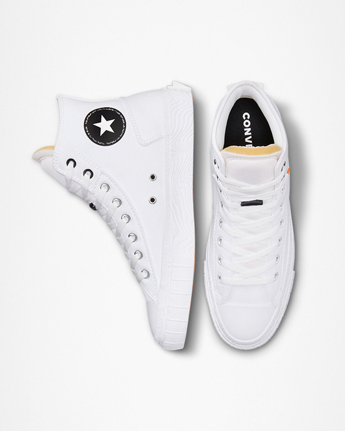 Converse Chuck Taylor Alt Star Vászon Férfi Magasszárú Cipő Fehér/Fekete/Fehér | HU50273