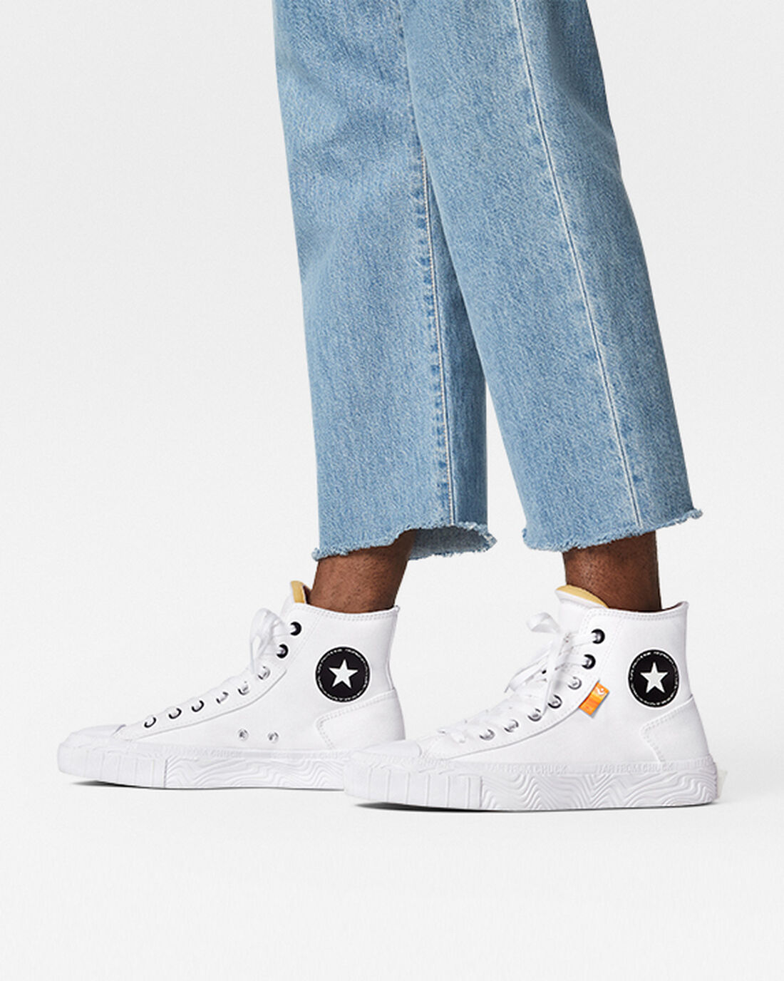 Converse Chuck Taylor Alt Star Vászon Férfi Magasszárú Cipő Fehér/Fekete/Fehér | HU50273