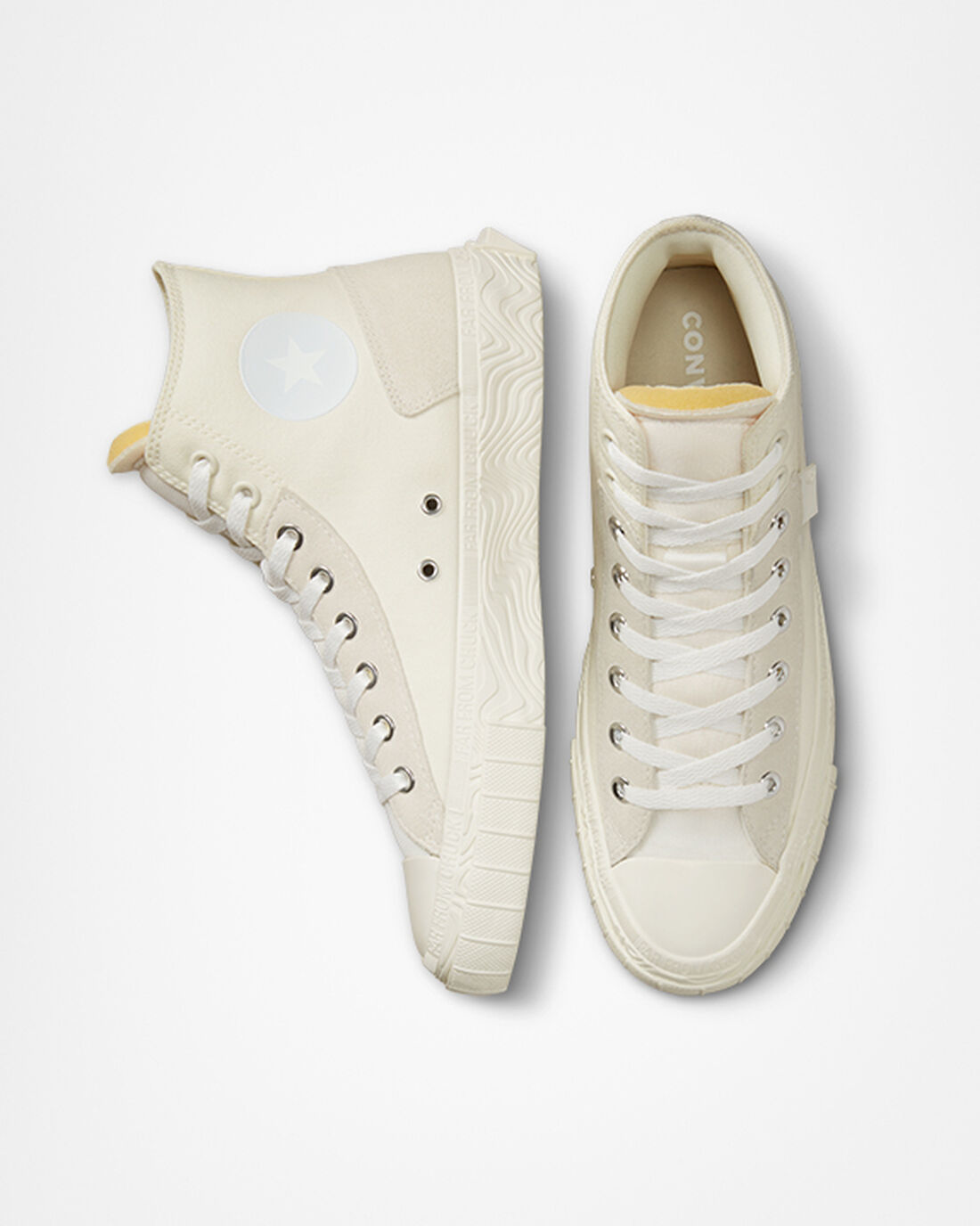 Converse Chuck Taylor Alt Star Wavy Női Magasszárú Cipő Bézs/Fehér | HU71593