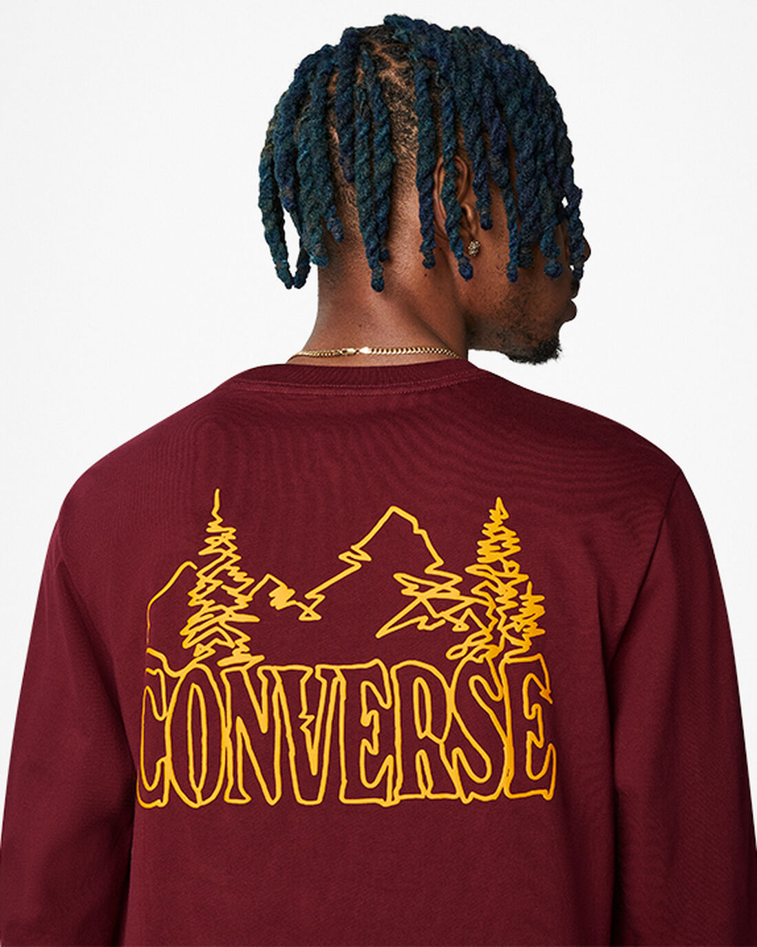 Converse Counter Climate Long Sleeve Férfi Póló Sötét Piros | HU32875