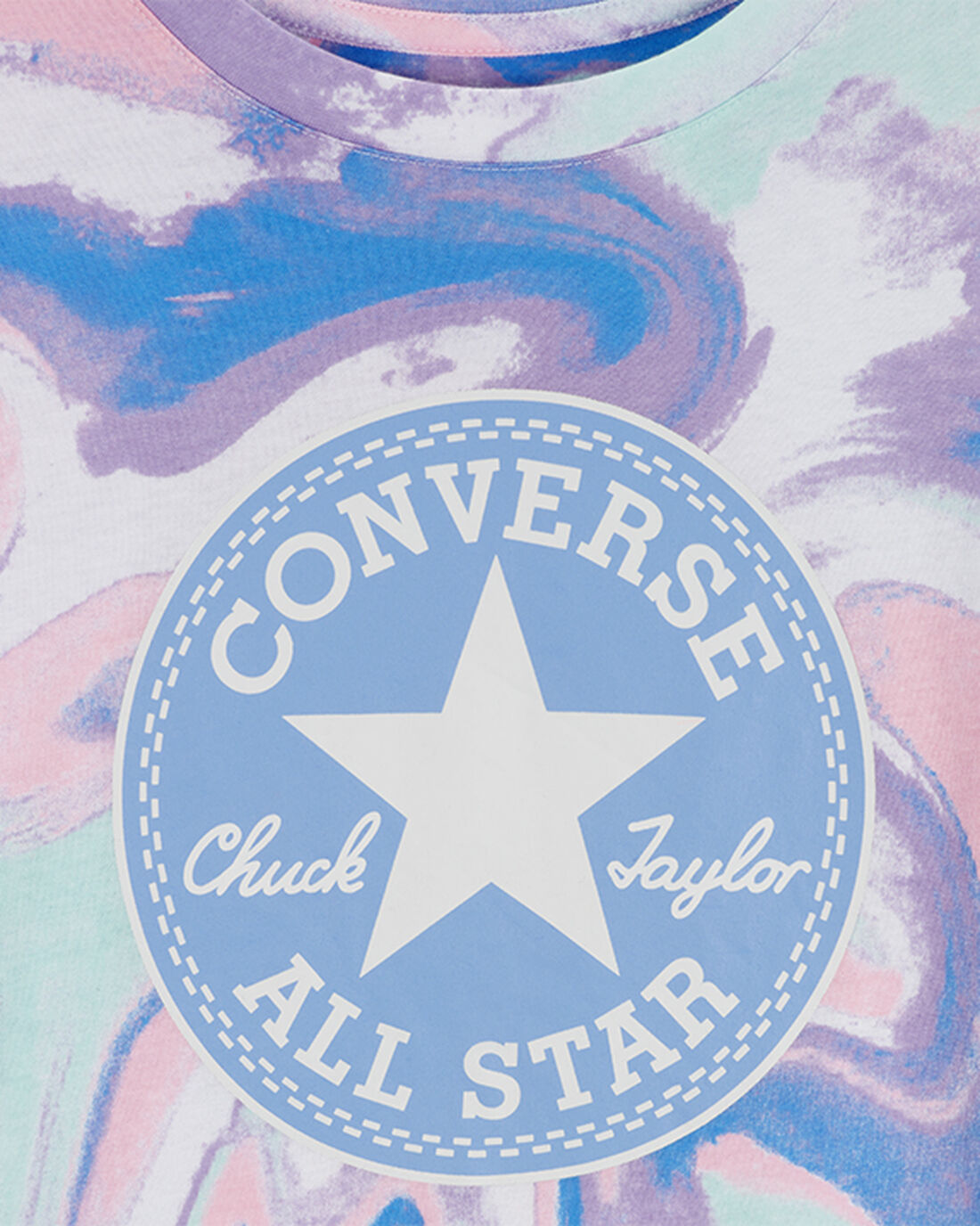 Converse Dye Printed Chuck Taylor Patch Boxy Lány Póló Királykék | HU95621