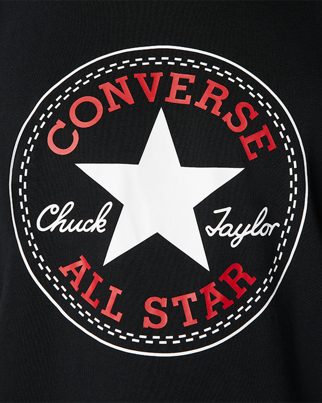 Converse Go-To All Star Patch Standard Fit Férfi Póló Fekete | HU28671