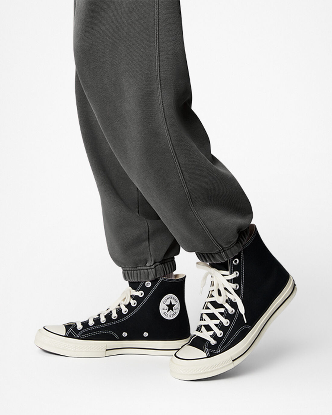 Converse Go-To Chuck Taylor Sneaker Patch Loose Fit Női Jogger Nadrág Fekete | HU36458