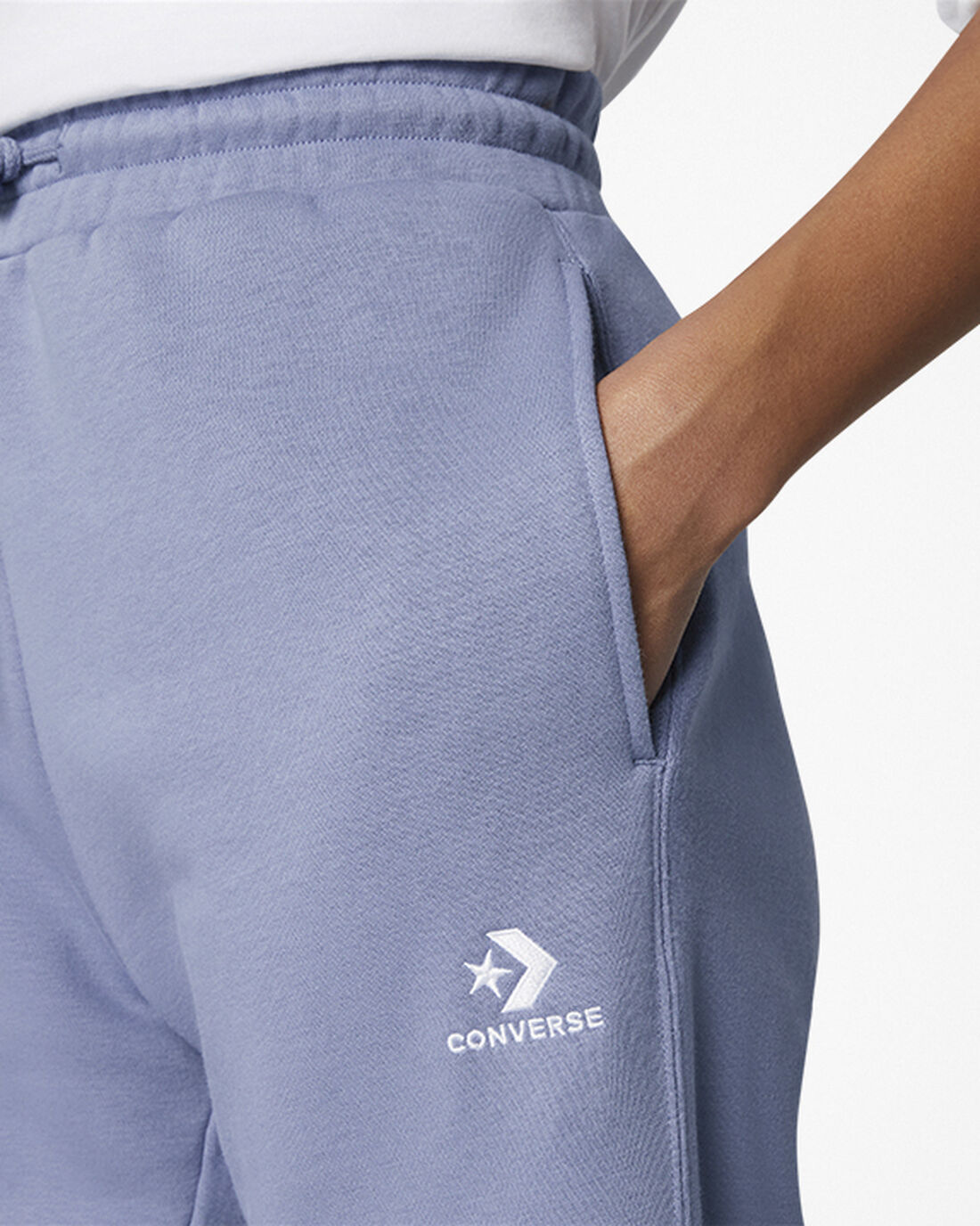 Converse Go-To Embroidered Star Chevron Standard Fit Fleece Férfi Jogger Nadrág Lila | HU08764