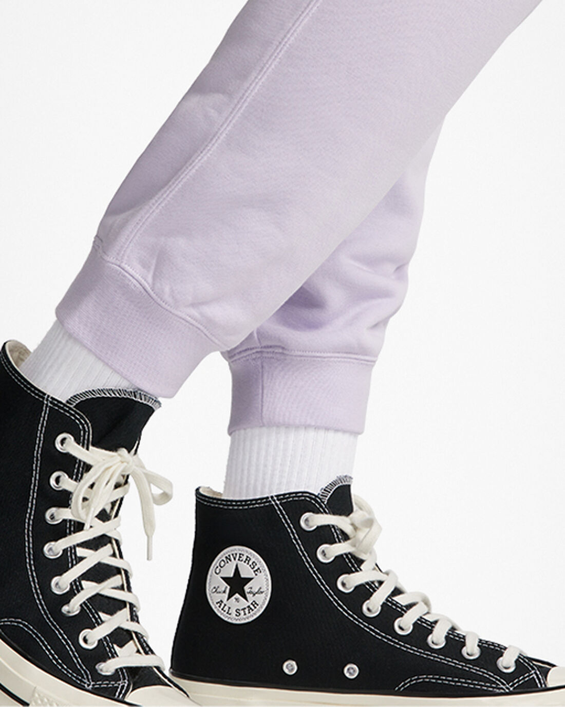 Converse Go-To Embroidered Star Chevron Standard Fit Fleece Férfi Jogger Nadrág Lila | HU45613