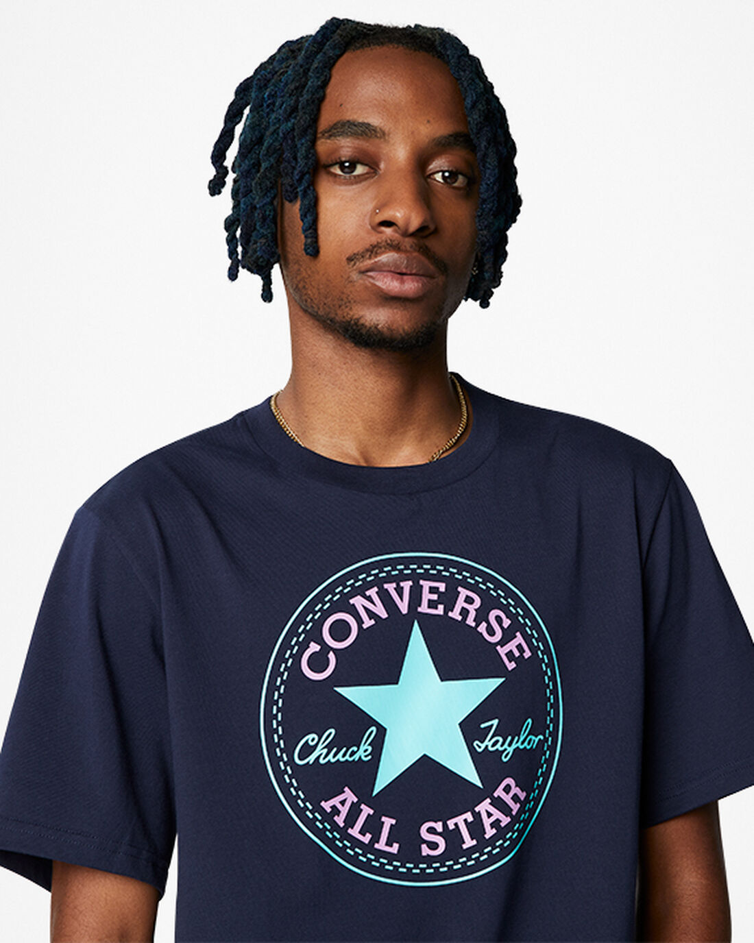 Converse Go-To Rövid Sleeve Standard Fit Férfi Póló Obszidián | HU12456