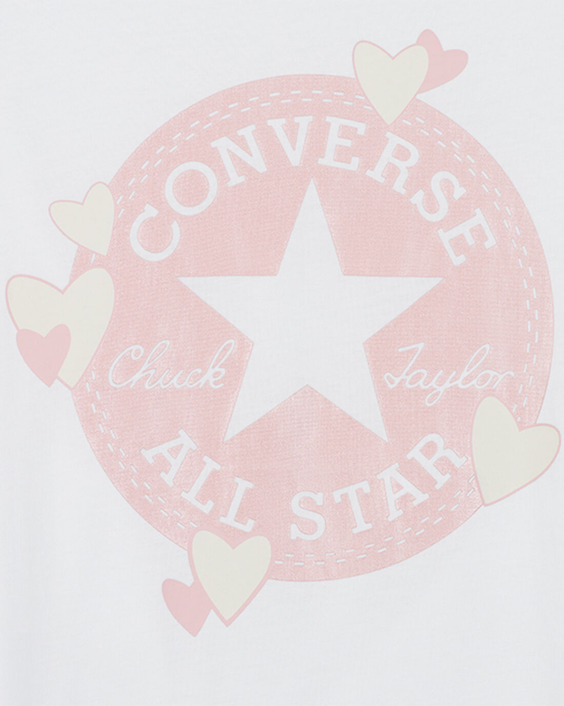 Converse Heart All Star Patch Női Póló Fehér | HU49267