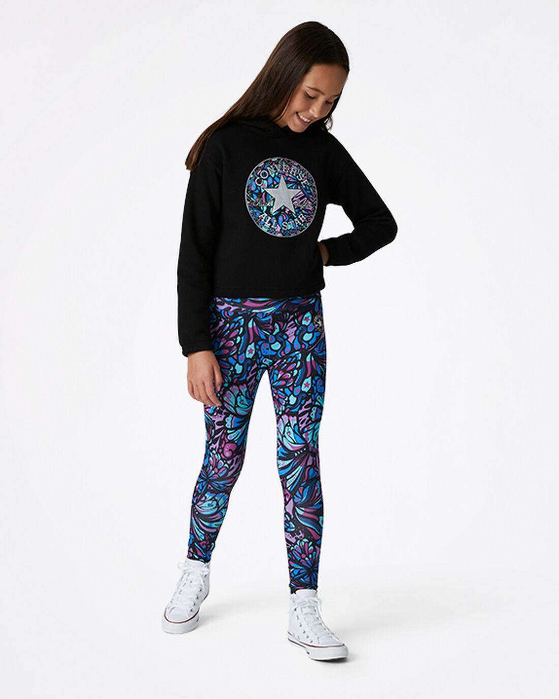 Converse High-Rise Kaleidoscope Legging Lány Nadrág Lila | HU26459