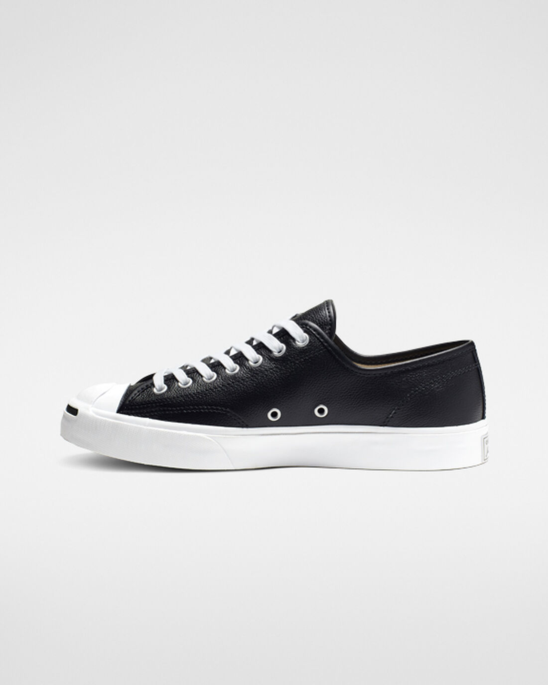 Converse Jack Purcell Bőr Férfi Tornacipő Fekete/Fehér | HU73150