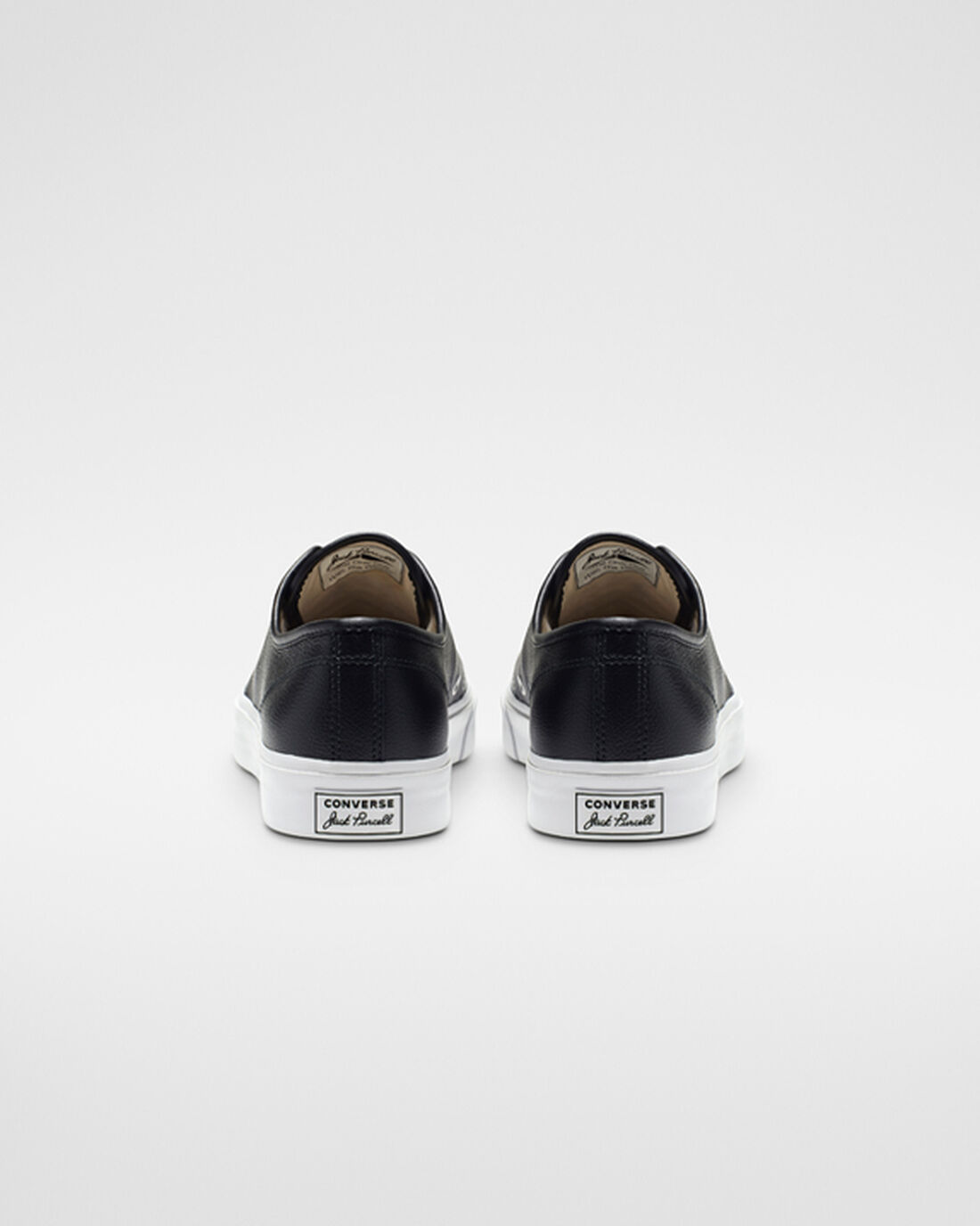 Converse Jack Purcell Bőr Férfi Tornacipő Fekete/Fehér | HU73150