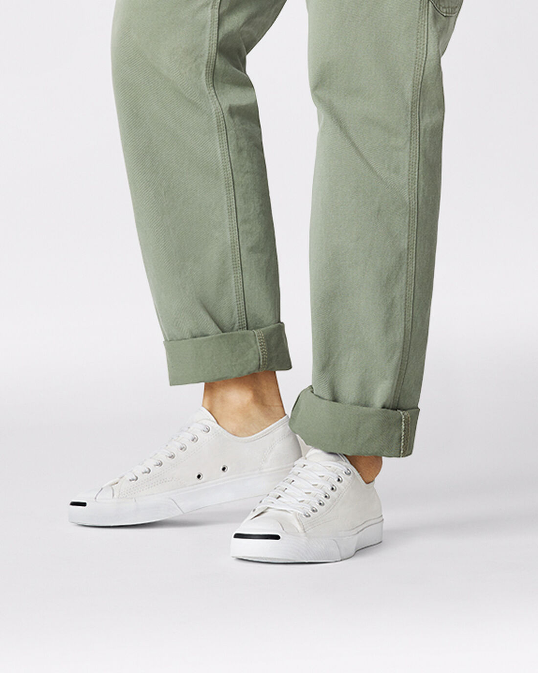 Converse Jack Purcell Vászon Férfi Tornacipő Fehér/Fekete | HU30425