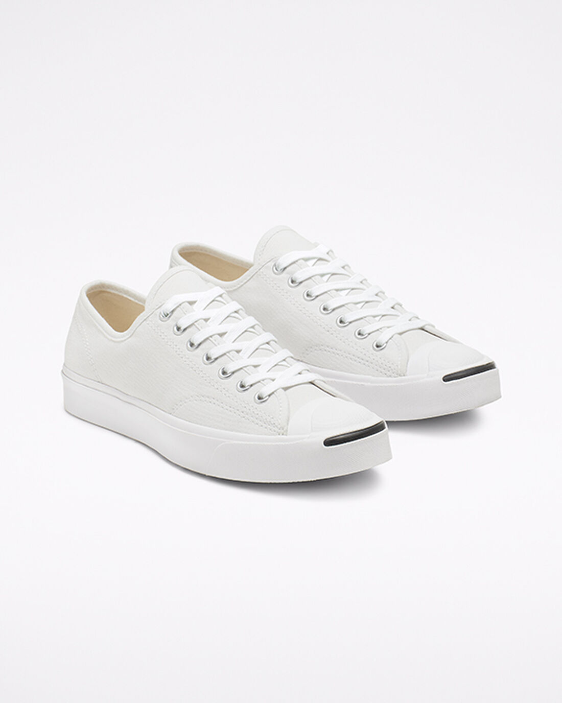 Converse Jack Purcell Vászon Férfi Tornacipő Fehér/Fekete | HU30425