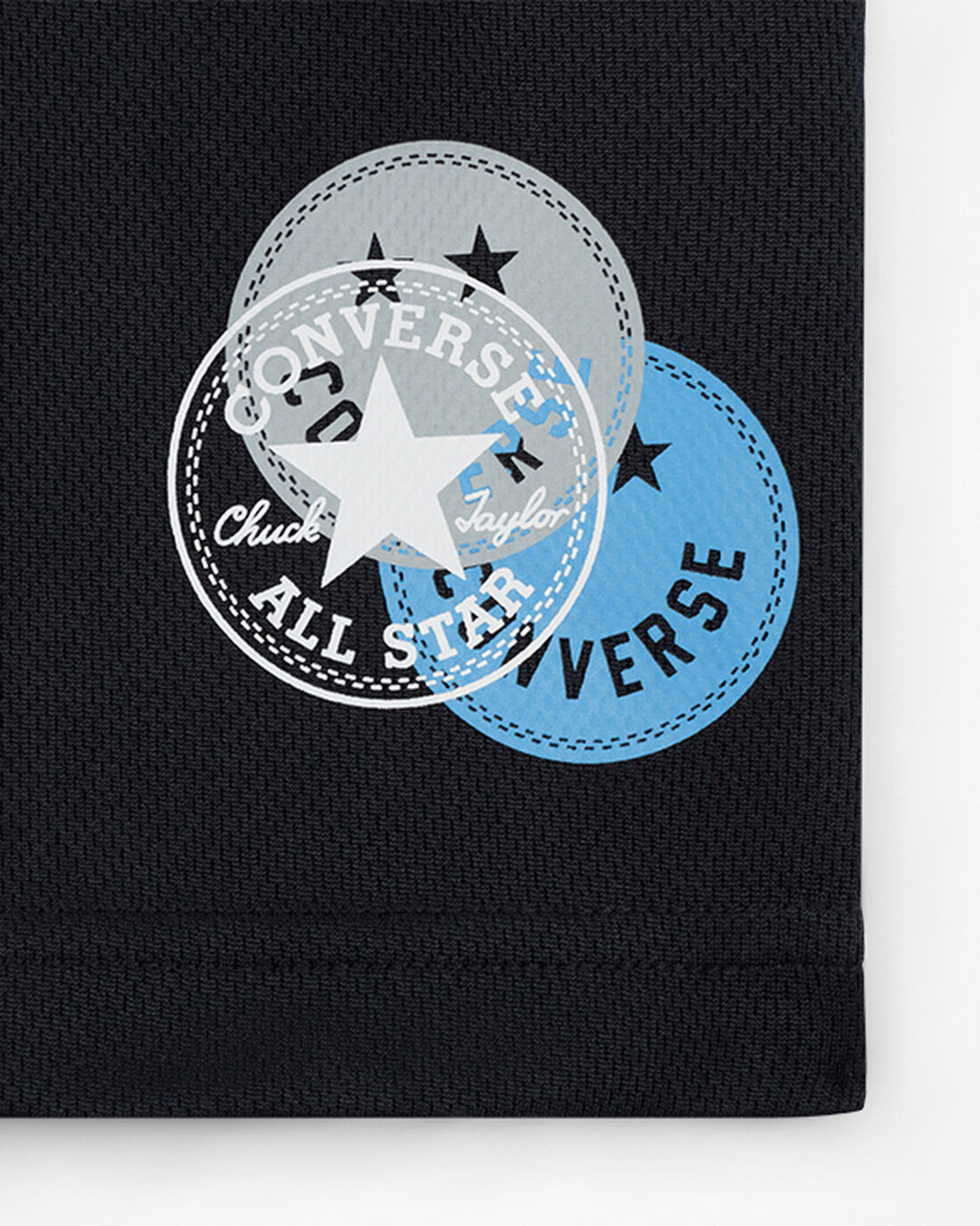 Converse Logo Smiley Mesh Shorts Fiú Rövidnadrág Fekete | HU25106