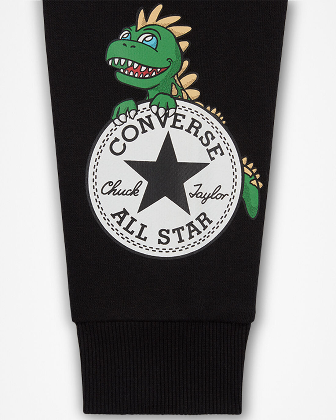 Converse Long Sleeve Dino & Jogger Fiú Sets Fekete | HU19820