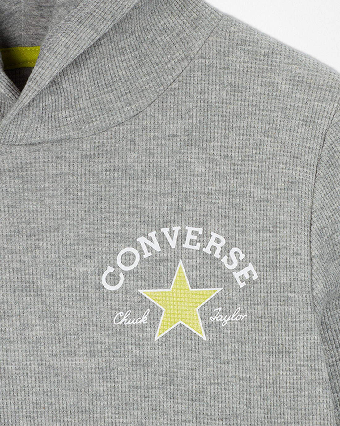 Converse Long Sleeve Waffle Fiú Kapucnis Pulóver Szürke | HU30752