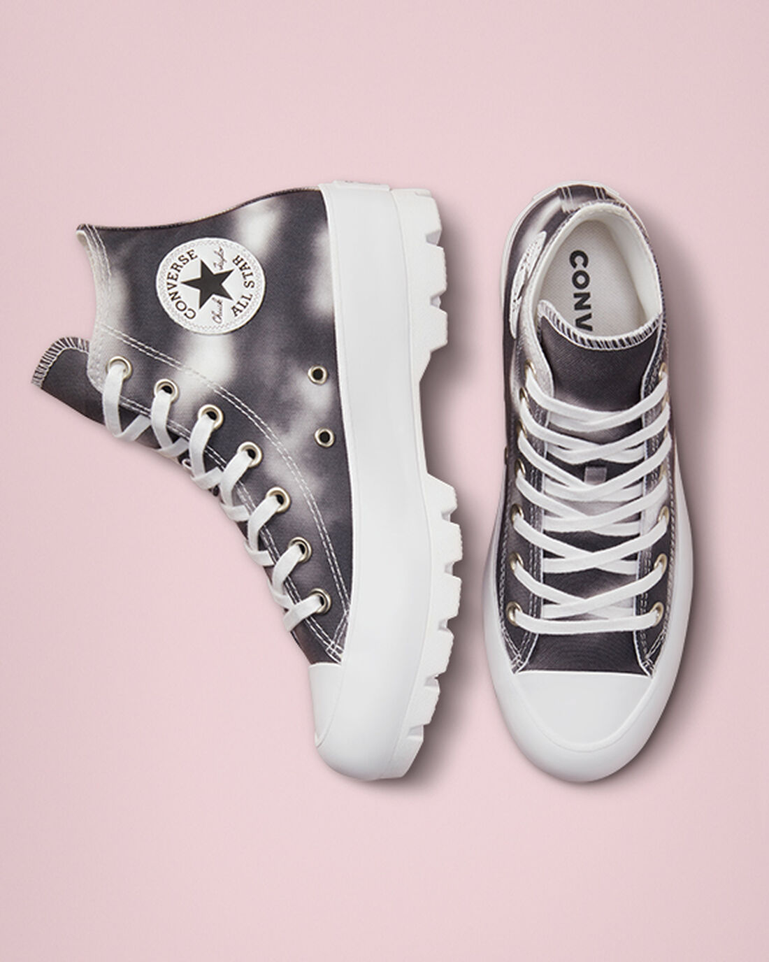 Converse Muted Cloud Wash Lugged Chuck Taylor All Star Női Magasszárú Cipő Titán/Fehér | HU34572