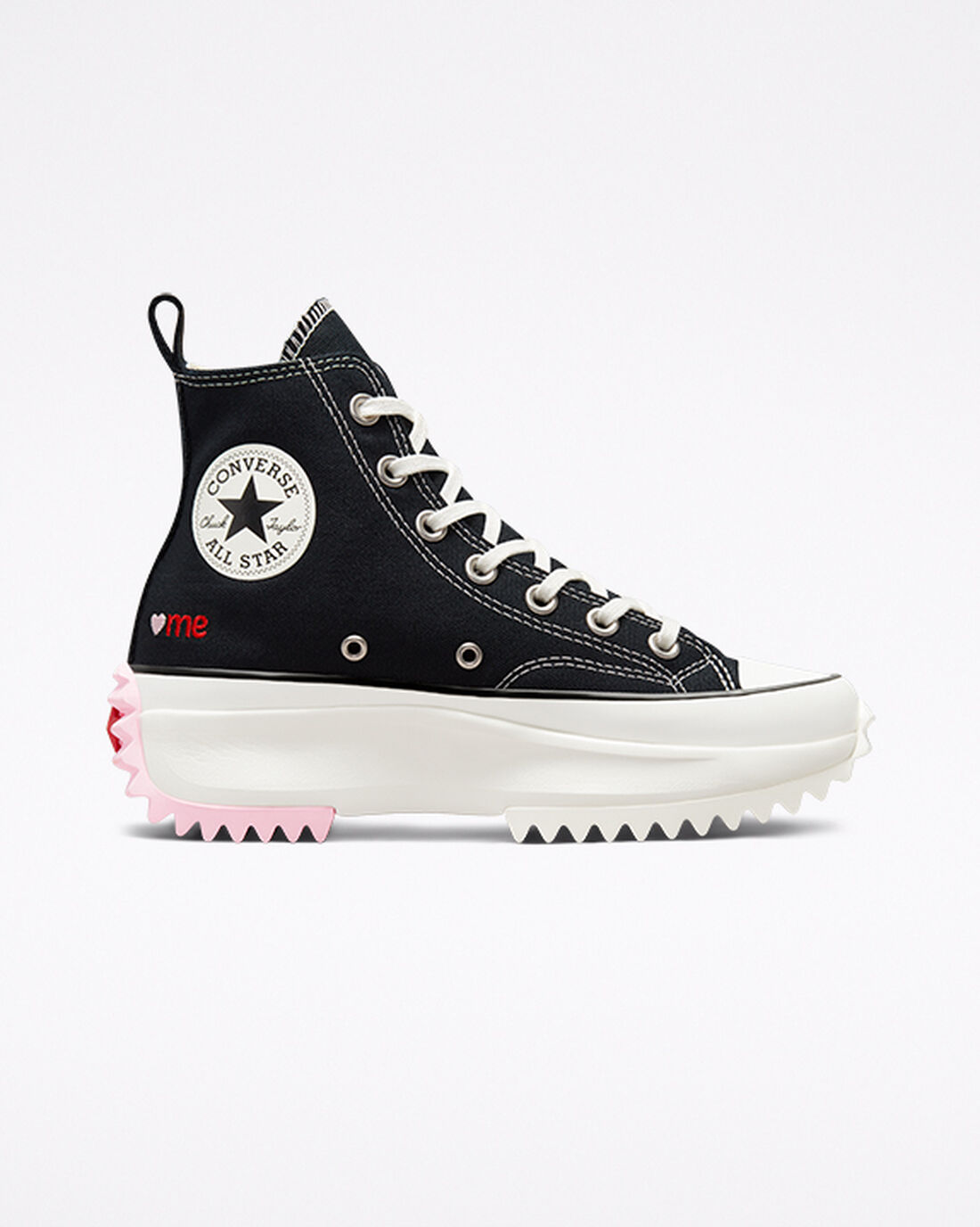 Converse Run Star Hike Férfi Magasszárú Cipő Fekete/Piros | HU56071