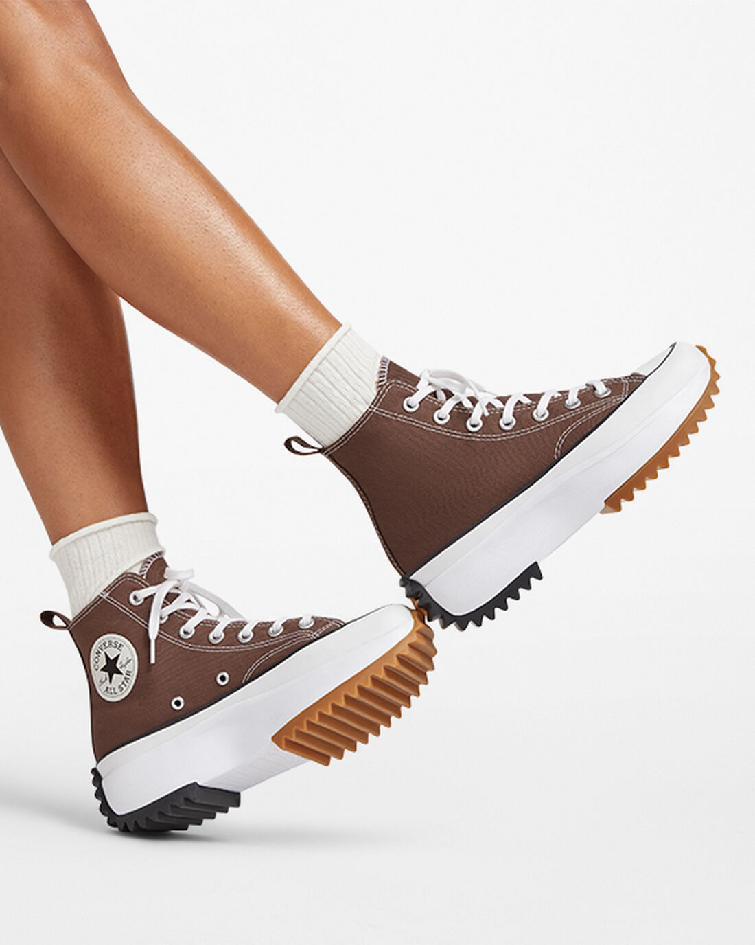 Converse Run Star Hike Férfi Magasszárú Cipő Barna/Fekete/Fehér | HU61930