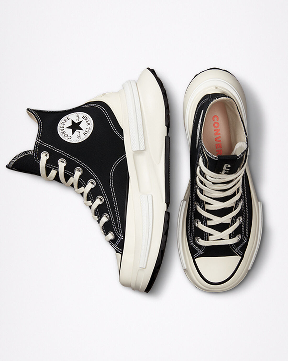 Converse Run Star Legacy CX Férfi Magasszárú Cipő Fekete/Fehér | HU36918