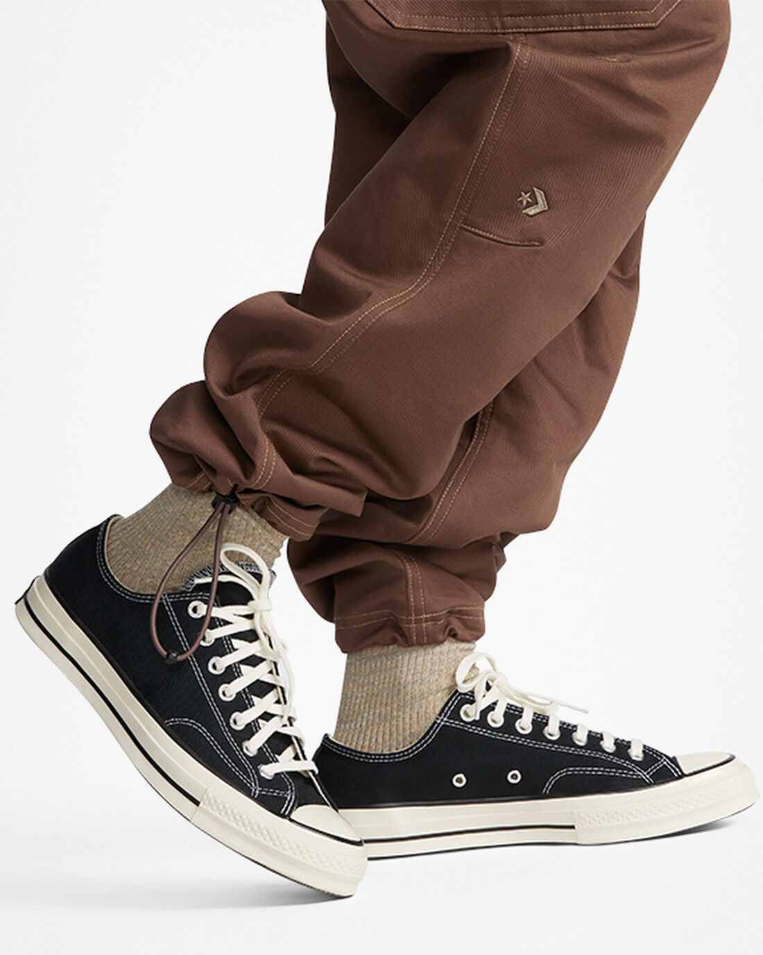 Converse Star Chevron Cargo Férfi Nadrág Barna | HU02946