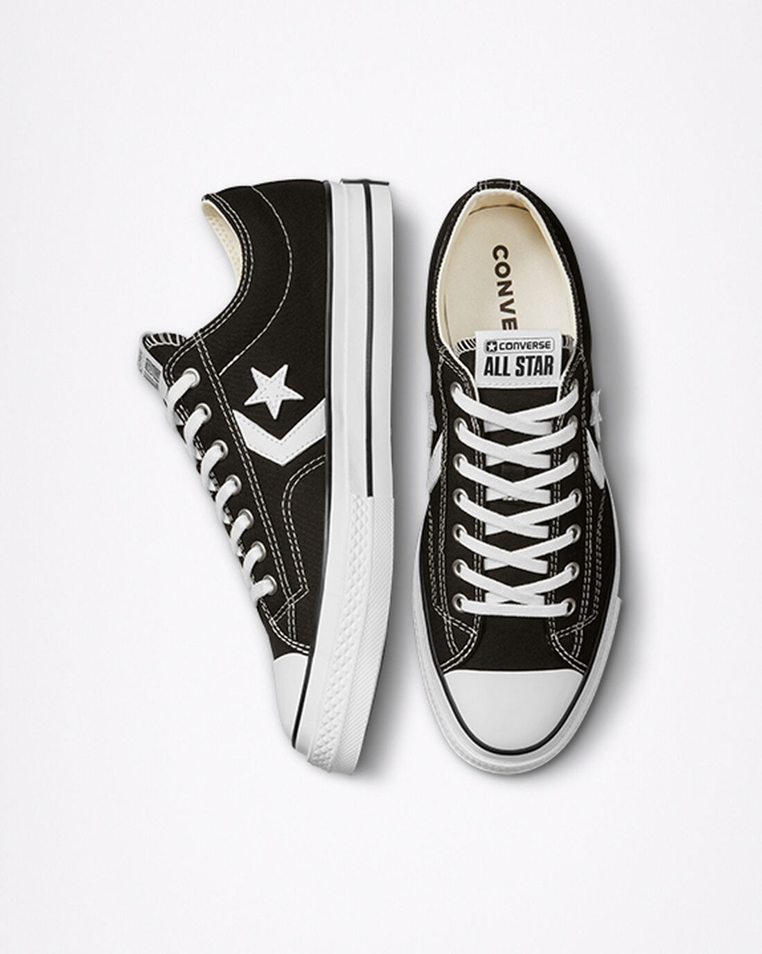 Converse Star Player 76 Férfi Tornacipő Fekete/Fehér/Fekete | HU84219