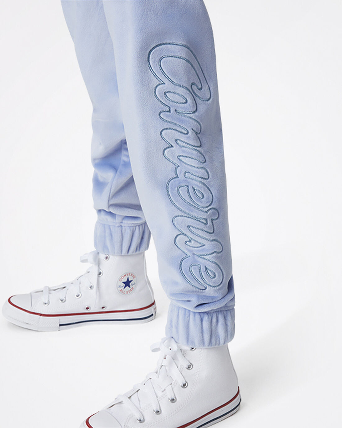 Converse Velour Jogger Lány Nadrág Kék | HU76914