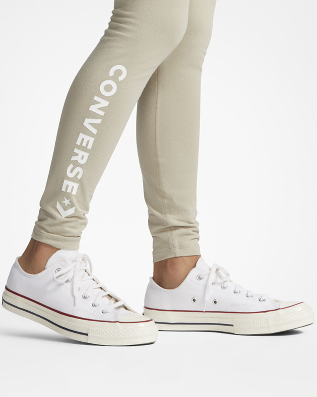 Converse Wordmark Legging Női Nadrág Szürke | HU41736