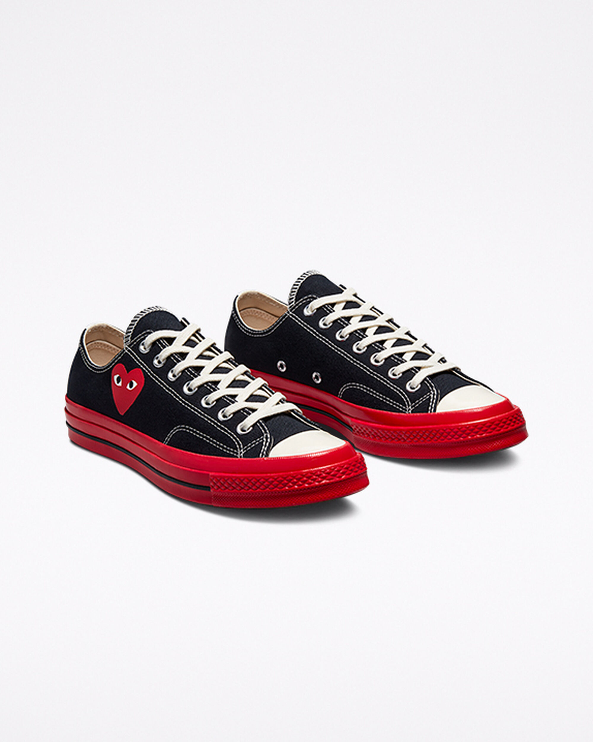 Converse x Comme des Garçons PLAY Chuck 70 Női Tornacipő Fekete/Piros | HU02461