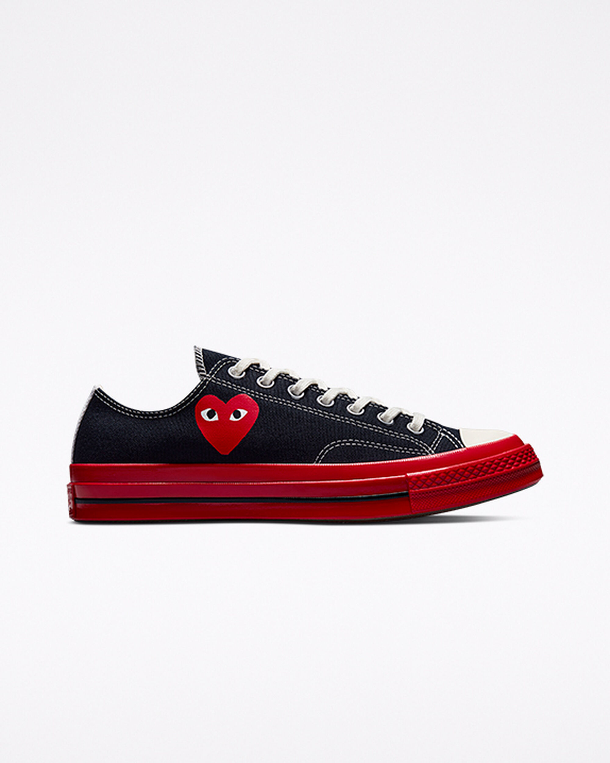 Converse x Comme des Garçons PLAY Chuck 70 Női Tornacipő Fekete/Piros | HU02461