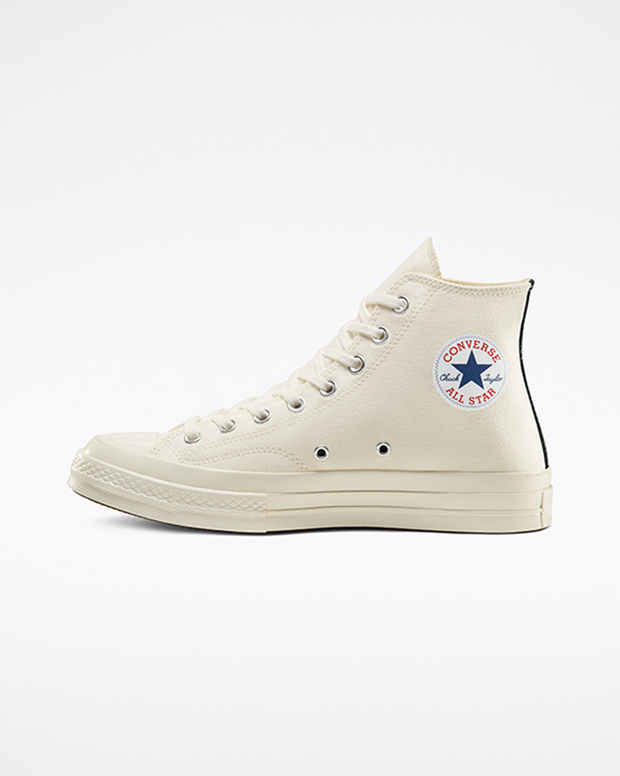 Converse x Comme des Garçons PLAY Chuck 70 Férfi Magasszárú Cipő Fehér/Piros | HU26531