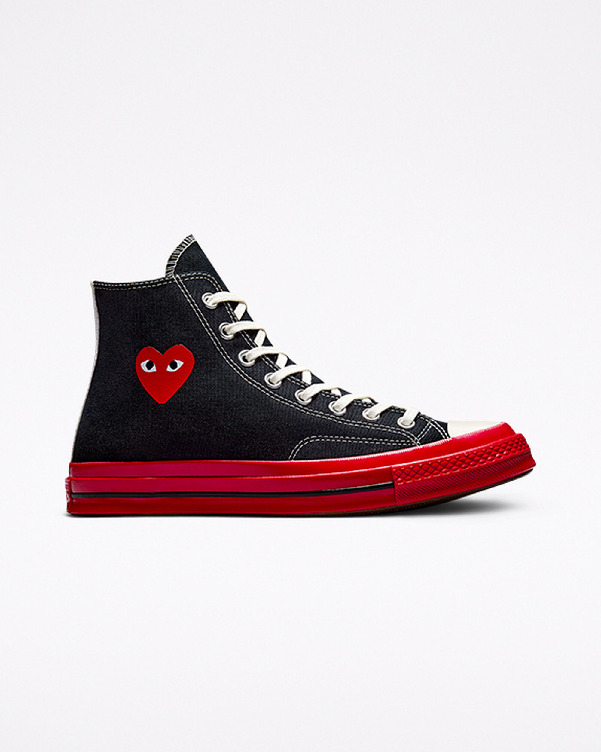 Converse x Comme des Garçons PLAY Chuck 70 Női Magasszárú Cipő Fekete/Piros | HU42039