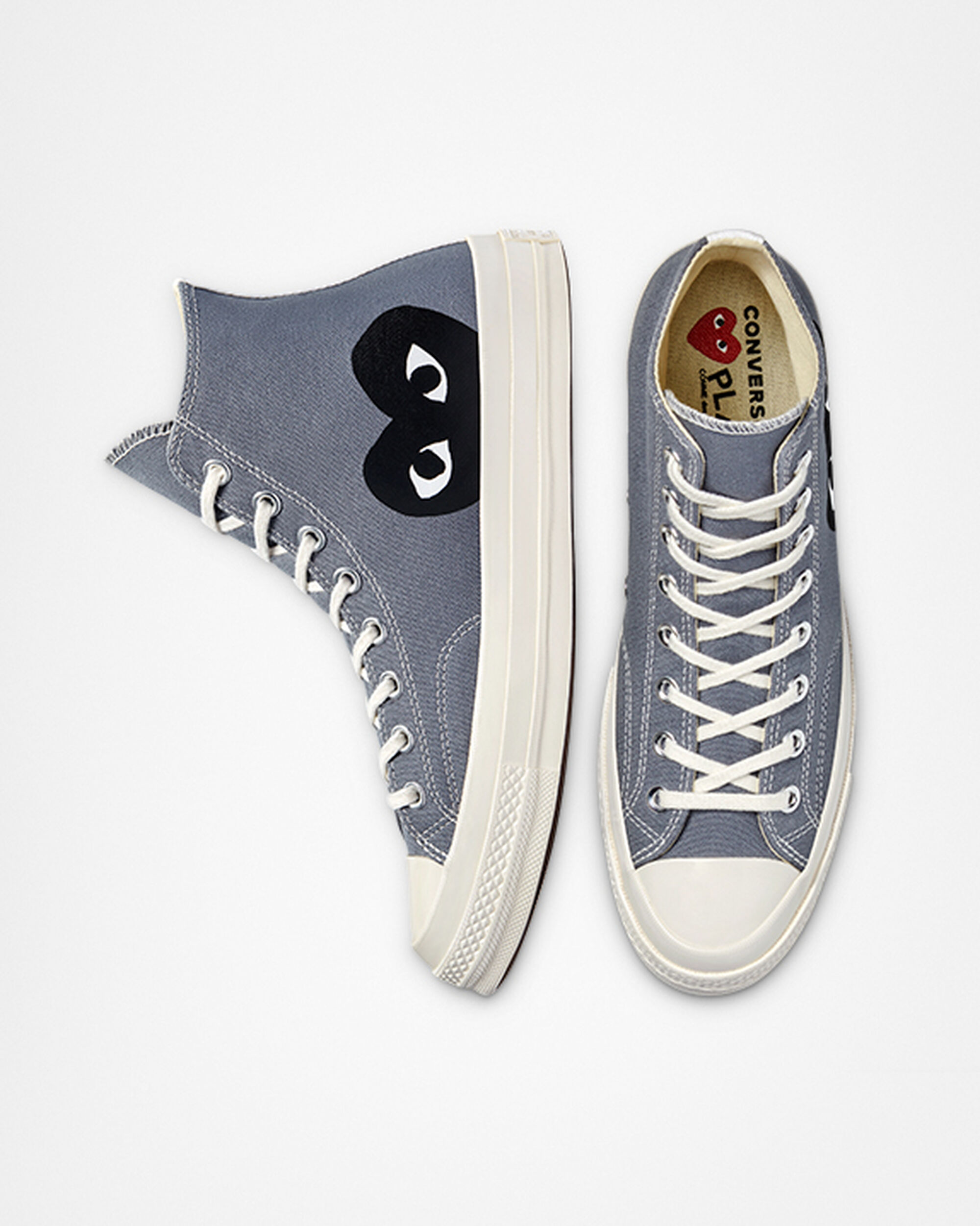 Converse x Comme des Garçons PLAY Chuck 70 Női Magasszárú Cipő Szürke/Fekete | HU61504