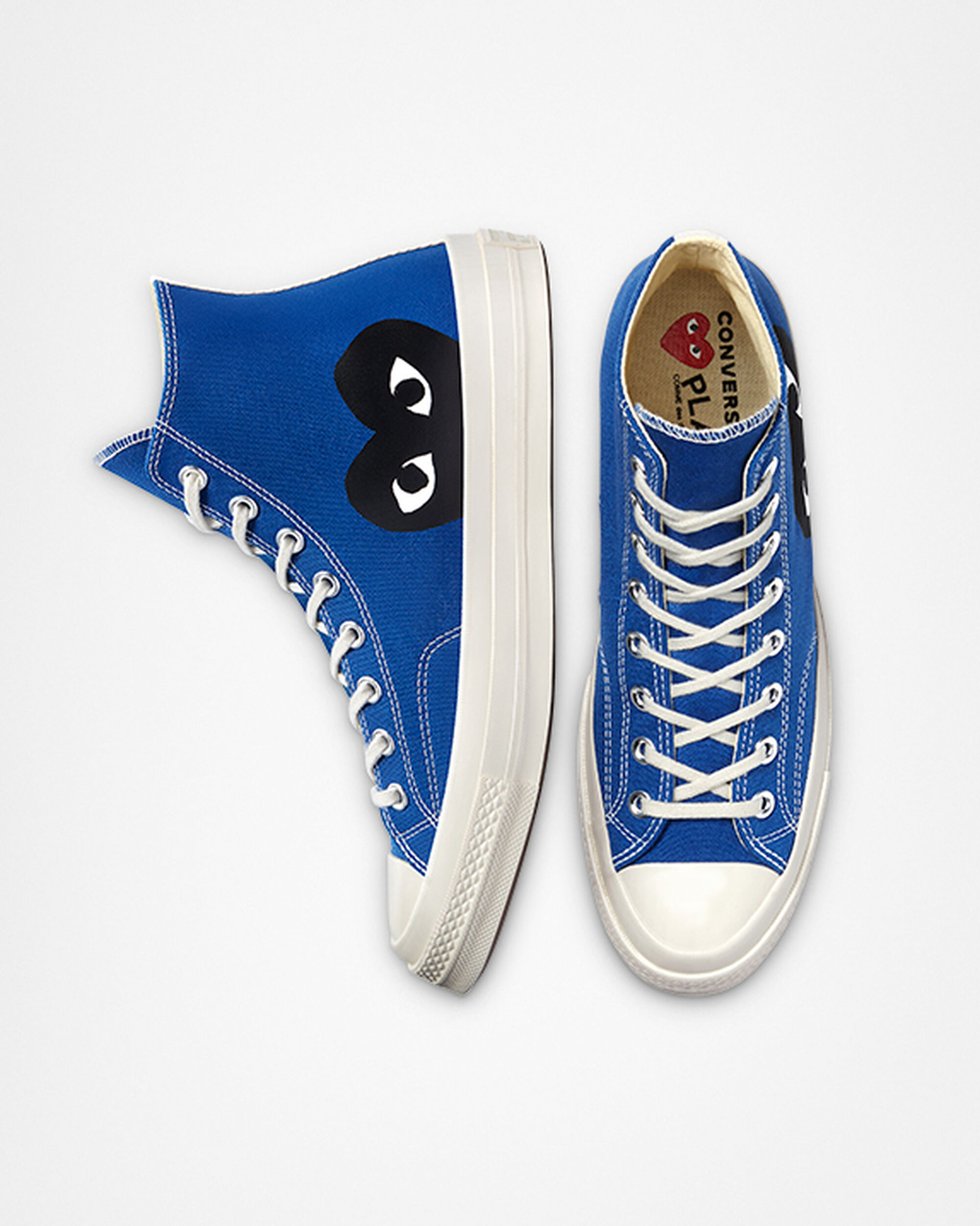 Converse x Comme des Garçons PLAY Chuck 70 Női Magasszárú Cipő Kék/Fekete | HU84673